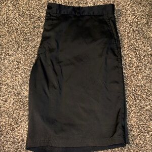 Nike Black Men's Flat Front Shorts